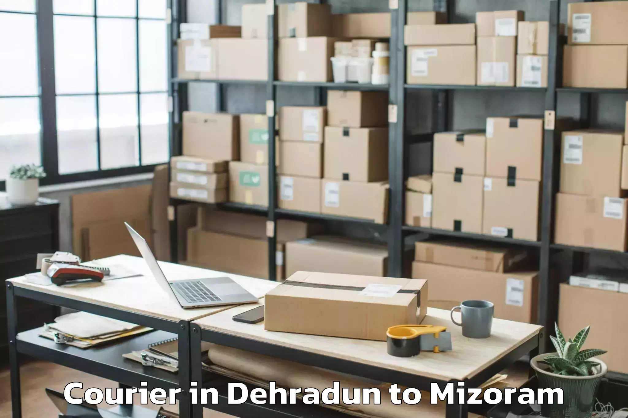 Affordable Dehradun to Saitlaw Courier